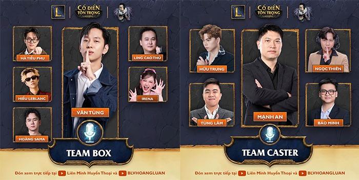 Poster Team Box và Team Caster giải Cổ Điển – Tôn Trọng
