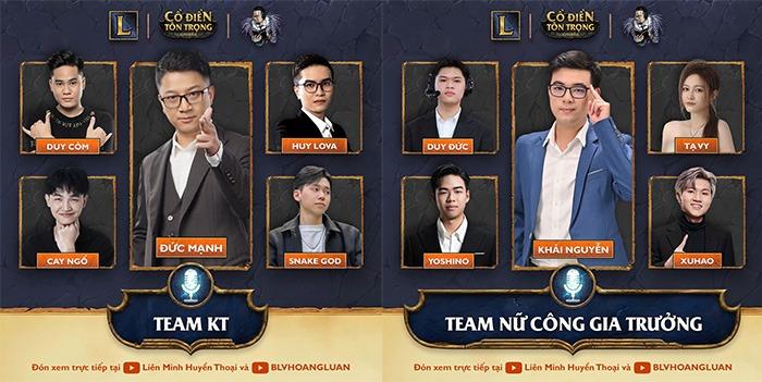 Poster Team KT và Team Nữ Công Gia Trưởng giải Cổ Điển – Tôn Trọng