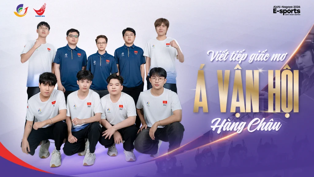 Poster đội tuyển LMHT Việt Nam dự ASIAD 20
