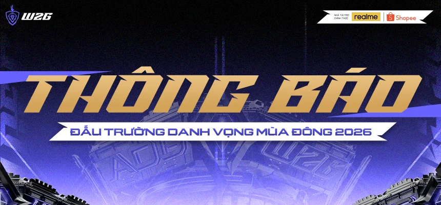 Ảnh bìa thông báo của BTC ĐTDV mùa Đông 2026